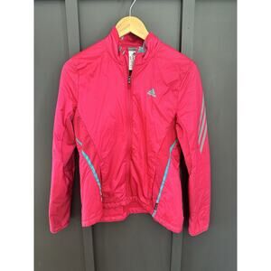 Adidas Adizero Climalite Lightweight Running Jacket Women’s Size M Bright Pink
